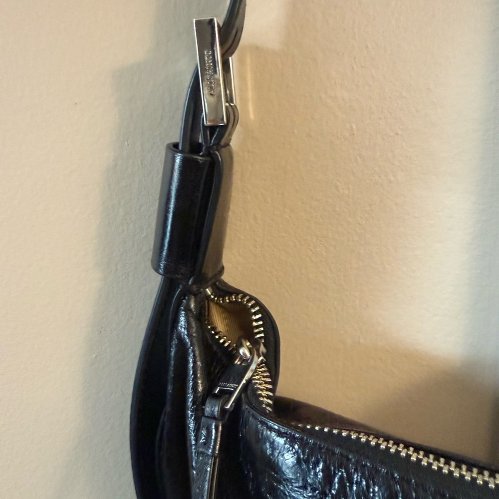 All Saints Black Leather Crossbody Bag - Picture 8 of 10